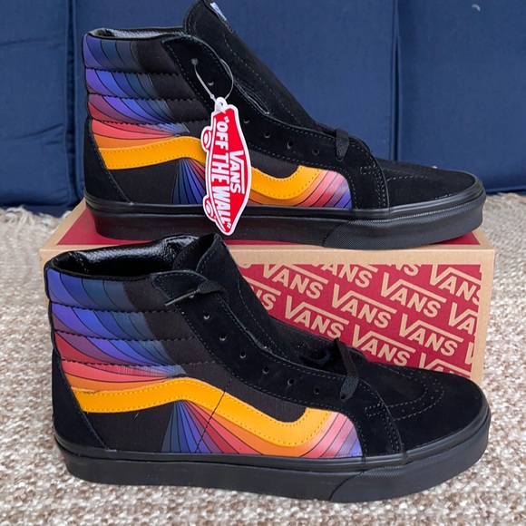 Vans Sk8-Hi Reissue Refract Black/Multi Men’s - Picture 2 of 16